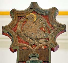 Altarkreuz, Evangelisten-Symbol Adler für Johannes